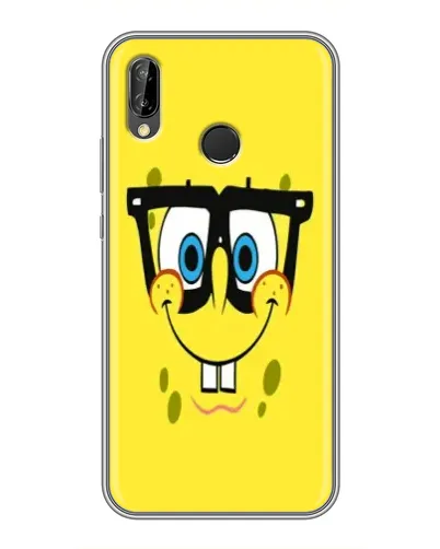 Чехол для Huawei P20 Lite (ANE-L02) с картинкой «Минималистичный Спанч Боб» Чехол для Huawei P20 Lite (ANE-L02) с картинкой «Минималистичный Спанч Боб»