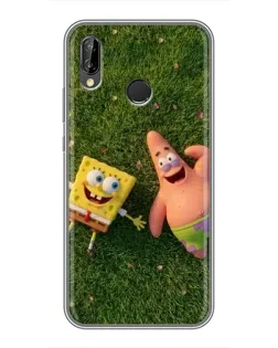 Чехол для Huawei P20 Lite (ANE-L02) с картинкой «Друзья на лужайке»