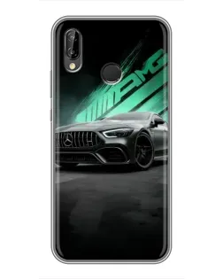 Чехол для Huawei P20 Lite (ANE-L02) с картинкой «Темный Mercedes AMG»