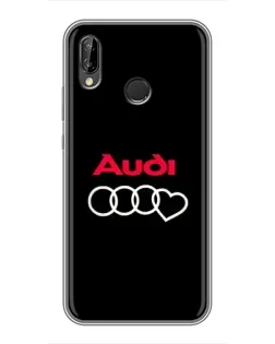 Чехол для Huawei P20 Lite (ANE-L02) с картинкой «Логотип Audi Heart»