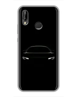 Чехол для Huawei P20 Lite (ANE-L02) с картинкой «Взгляд Audi в темноте»