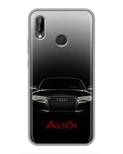 Чехол для Huawei P20 Lite (ANE-L02) с картинкой «Audi — градиентный контур»
