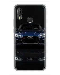 Чехол для Huawei P20 Lite (ANE-L02) с картинкой «Audi — ночное отражение»