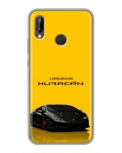 Чехол для Huawei P20 Lite (ANE-L02) с картинкой «Lamborghini Huracan черный»