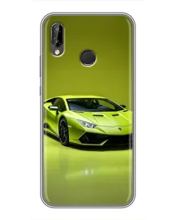 Чехол для Huawei P20 Lite (ANE-L02) с картинкой «Салатовый Lamborghini Huracan»