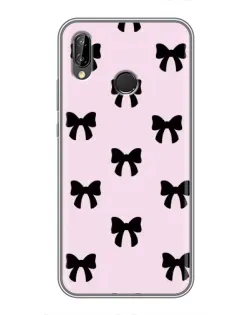 Чехол для Huawei P20 Lite (ANE-L02) с картинкой «Черные банты Coquette» Чехол для Huawei P20 Lite (ANE-L02) с картинкой «Черные банты Coquette»