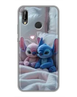 Чехол для Huawei P20 Lite (ANE-L02) с картинкой «Плюшевые Стич Ангел»