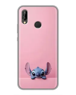 Чехол для Huawei P20 Lite (ANE-L02) с картинкой «Stitch выглядывает»