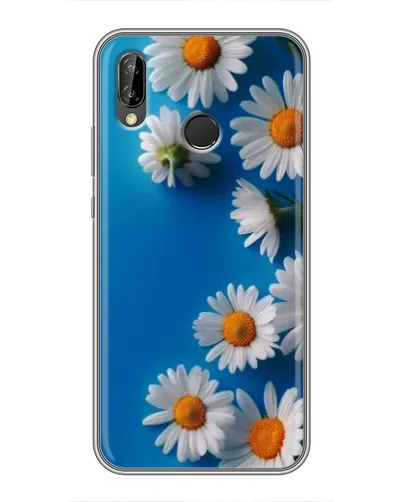 Чехол для Huawei P20 Lite (ANE-L02) с картинкой «Белоснежные маргаритки»