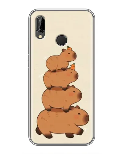 Чехол для Huawei P20 Lite (ANE-L02) с картинкой «Башня из капибар» Чехол для Huawei P20 Lite (ANE-L02) с картинкой «Башня из капибар»