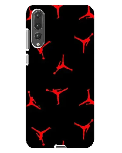 Чехол для Huawei P20 Pro (CLT-L04) с картинкой «Jordan Red Pattern»
