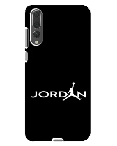 Чехол для Huawei P20 Pro (CLT-L04) с картинкой «Jordan White Logo»