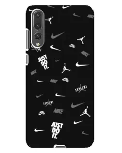 Чехол для Huawei P20 Pro (CLT-L04) с картинкой «Nike Black Pattern» Чехол для Huawei P20 Pro (CLT-L04) с картинкой «Nike Black Pattern»
