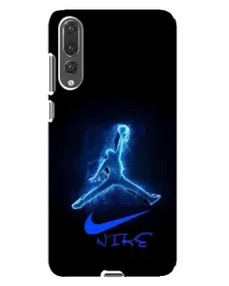 Чехол для Huawei P20 Pro (CLT-L04) с картинкой «Jordan Neon Blue» Чехол для Huawei P20 Pro (CLT-L04) с картинкой «Jordan Neon Blue»