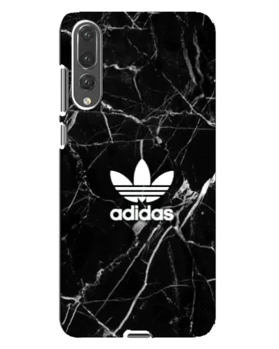 Чехол для Huawei P20 Pro (CLT-L04) с картинкой «Белый мрамор Adidas»