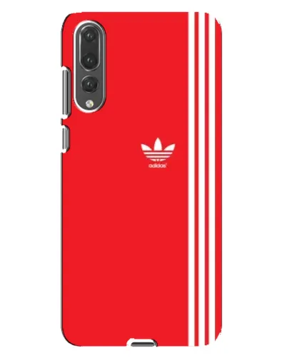 Чехол для Huawei P20 Pro (CLT-L04) с картинкой «Красный минимализм Adidas»