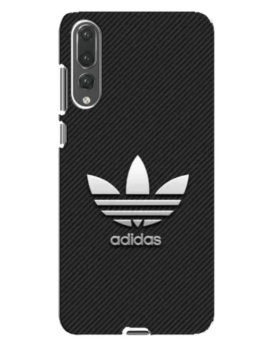 Чехол для Huawei P20 Pro (CLT-L04) с картинкой «Adidas Карбоновая текстура»