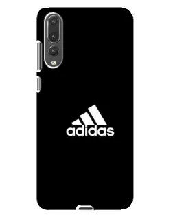 Чехол для Huawei P20 Pro (CLT-L04) с картинкой «Черная классика Adidas»