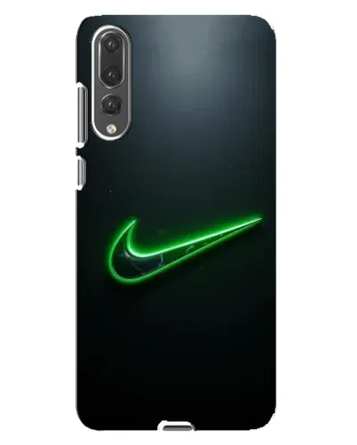 Чехол для Huawei P20 Pro (CLT-L04) с картинкой «Неоновый контур Nike»