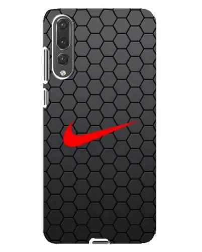 Чехол для Huawei P20 Pro (CLT-L04) с картинкой «Nike — карбоновая сетка»