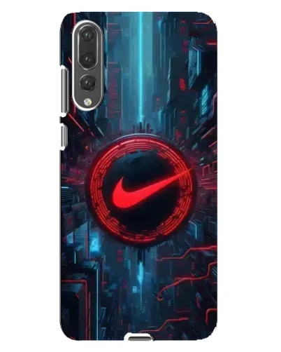 Чехол для Huawei P20 Pro (CLT-L04) с картинкой «Техногенный стиль Nike»