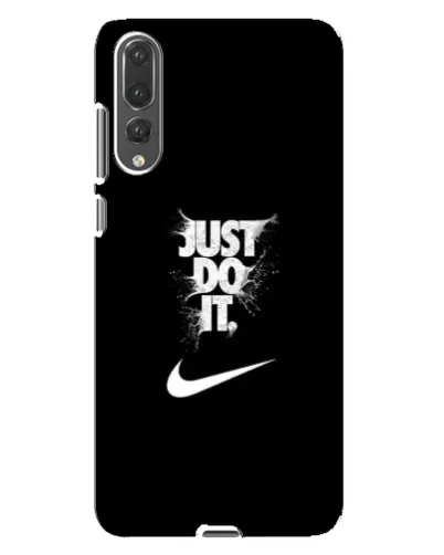 Чехол для Huawei P20 Pro (CLT-L04) с картинкой «Текстовый принт Nike»