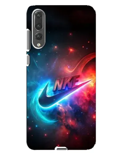 Чехол для Huawei P20 Pro (CLT-L04) с картинкой «Огненный логотип Nike»