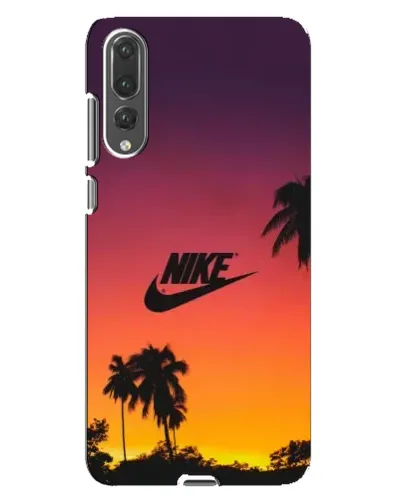 Чехол для Huawei P20 Pro (CLT-L04) с картинкой «Nike на закате солнца»