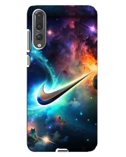 Чехол для Huawei P20 Pro (CLT-L04) с картинкой «Космический Nike Swoosh»