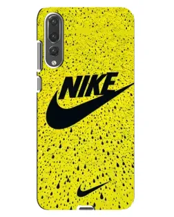 Чехол для Huawei P20 Pro (CLT-L04) с картинкой «Желтый текстурный Nike»