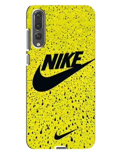 Чехол для Huawei P20 Pro (CLT-L04) с картинкой «Желтый текстурный Nike»