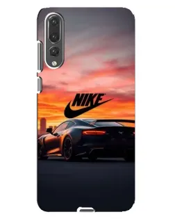 Чехол для Huawei P20 Pro (CLT-L04) с картинкой «Nike и суперкар»