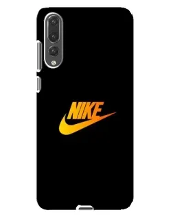 Чехол для Huawei P20 Pro (CLT-L04) с картинкой «Золотой логотип Nike»