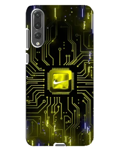 Чехол для Huawei P20 Pro (CLT-L04) с картинкой «Nike — золотая искра»