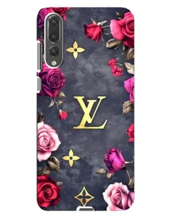 Чехол для Huawei P20 Pro (CLT-L04) с картинкой «Цветочный Louis Vuitton»