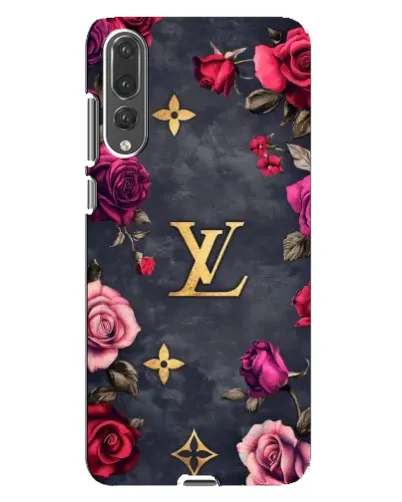 Чехол для Huawei P20 Pro (CLT-L04) с картинкой «Цветочный Louis Vuitton»