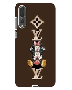 Чехол для Huawei P20 Pro (CLT-L04) с картинкой «LV и Микки Маус»