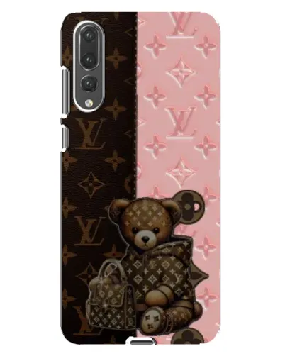 Чехол для Huawei P20 Pro (CLT-L04) с картинкой «Мишка в стиле LV»