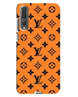 Чехол для Huawei P20 Pro (CLT-L04) с картинкой «Оранжевый стиль LV»
