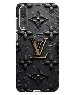 Чехол для Huawei P20 Pro (CLT-L04) с картинкой «Кожаная текстура LV»