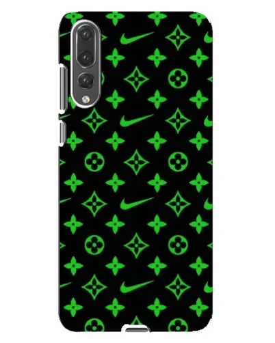 Чехол для Huawei P20 Pro (CLT-L04) с картинкой «Неоновый принт LV»