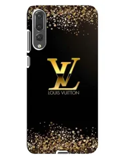 Чехол для Huawei P20 Pro (CLT-L04) с картинкой «LV — золотые искры»