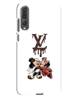 Чехол для Huawei P20 Pro (CLT-L04) с картинкой «LV и Микки Маус»
