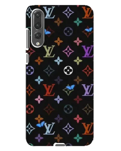 Чехол для Huawei P20 Pro (CLT-L04) с картинкой «Цветная монограмма LV»
