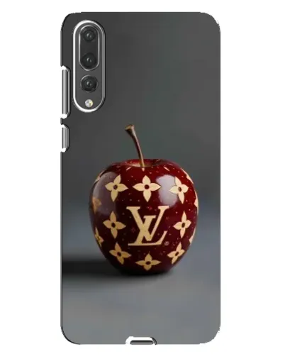 Чехол для Huawei P20 Pro (CLT-L04) с картинкой «Красное яблоко LV»