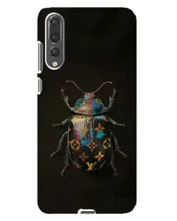 Чехол для Huawei P20 Pro (CLT-L04) с картинкой «LV — мраморный принт»