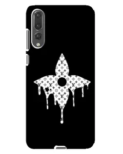 Чехол для Huawei P20 Pro (CLT-L04) с картинкой «Цветочная монограмма»