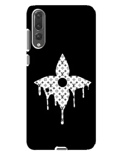 Чехол для Huawei P20 Pro (CLT-L04) с картинкой «Цветочная монограмма»