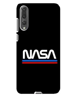 Чехол для Huawei P20 Pro (CLT-L04) с картинкой «NASA — классика Red Blue»