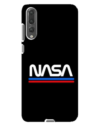 Чехол для Huawei P20 Pro (CLT-L04) с картинкой «NASA — классика Red Blue»